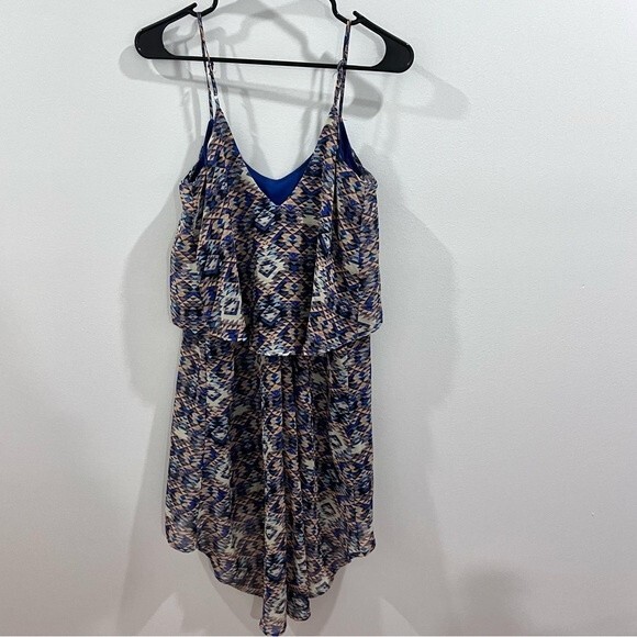 One clothing ruffle Aztec print sundress size small - Picture 3 of 5